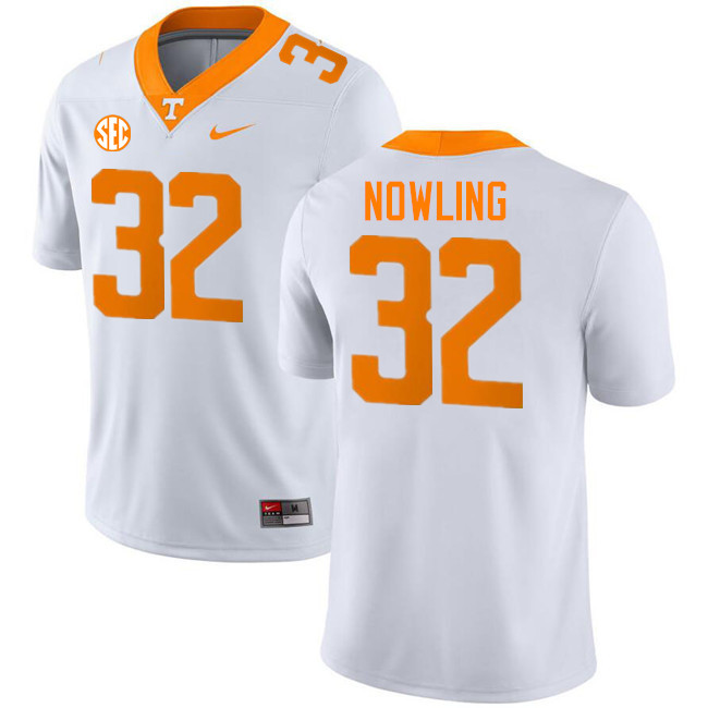 Billy Nowling Tennessee Jersey,Tennessee Volunteers #32 Billy Nowling College Jersey,Uniforms-White